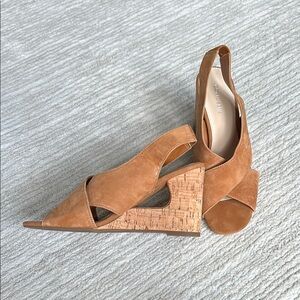 Tan Wedge Cork Sandals
